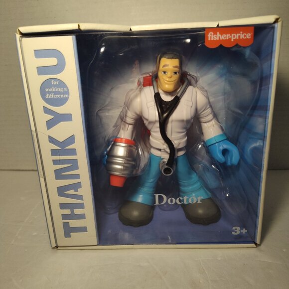 Fisher Price Thank You Heroes Male Doctor First Responders  Mattel NEW - SEALED - Picture 1 of 7
